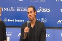 Apolo Ohno talking about marathon affecting Olympic decision before New York City Marathon 2011