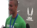 Ashton Eaton after winning Decathlon at USATF Outdoor Championships 2011