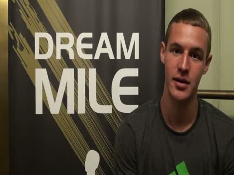 Austin Mudd before Dream Mile 2011 adidas Golden Stripes