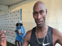Bernard Lagat after kicking to close 2nd place at adidas Grand Prix 2011