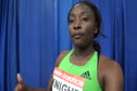 Bianca Knight after running 400 2011 NB Grand Prix