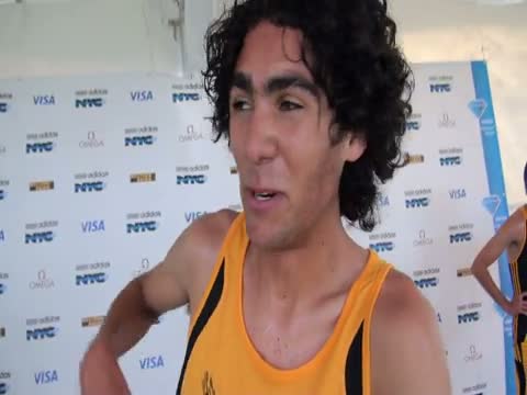 Billy Orman after Dream Mile at adidas Grand Prix 2011