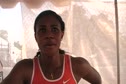 Blessing Okagbare UTEP after qualifying for 100 2010 NCAA West Preliminary