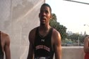 Bryce Brown and Jamele Mason Texas Tech after qualifying for 400 hurdles 2010 NCAA West Preliminary
