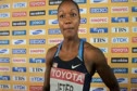 Carmelita Jeter after qualifying to 200 meter final at Daegu 2011 World Track Championships