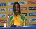 Caster Semenya shuts down media questions about past and Janeth Jepkosgei's stategy after Daegu 2011