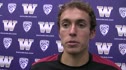 Chris Derrick 3:57 DMR anchor against Batty at 2012 MPSF Indoor Championships