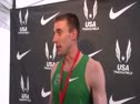 Chris Solinsky after making 5k with second place at USATF Outdoor Championships 2011