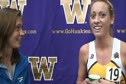 Christine Nelson after 5k 2011 Flotrack Husky Classic