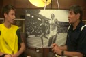 Colby Alexander talks with Jim Ryun before 2010 Dream Mile