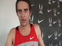 Corey Leslie after qualifying to Steeple final at USATF Outdoor Championships 2011