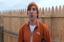 Craig Lutz Texas frosh on Terre Haute course and mustache before NCAA XC 2011