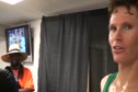 Dan and Ben on holding hands at 2010 USATF Championships