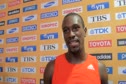 Daniel Bailey after finishing 5th in 100m final at Daegu 2011 World Championships