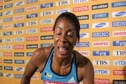 Debbie Ferguson after realizing she made the 200 final at Daegu 2011 World Track Championships