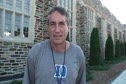 Duke men's Coach Norm Ogilvie beginning of 2010 XC