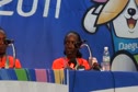 Edna Kiplagat talking about gold medal - Women's Marathon Press Conference Daegu 2011 World Champs
