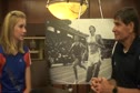 Eleanor Fulton talks with Jim Ryun before 2010 Dream Mile