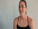 Erica Moore after 800 semis at USATF Outdoor Championships 2011