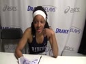 Erin Hawkins 1st 100m 2011 Drake Relays