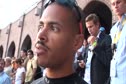 Felix Sanchez after false start in 400H at 2010 Stockholm Diamond League