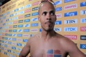Felix Sanchez after finish 6th in 400 hurdles at Daegu 2011 World Track Championships