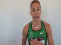 Geena Gall after 800 semis at USATF Outdoor Championships 2011