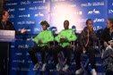 Geoffrey Mutai, Emmanuel Mutai and Tsegaye Kebede opening remarks on ING New York City Marathon 2011