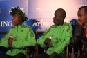 Geoffrey Mutai, Emmanuel Mutai talk Kenyan Olympic team and moves in the race