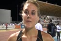 Heather Dorniden after 800 at 2010 Lignano