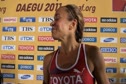 Ingvill Makestad Bovim finishing 6th in first 1500 final at Daegu 2011 World Track Championships