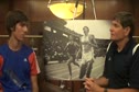 Isaac Presson talks with Jim Ryun before 2010 Dream Mile