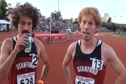 JT Sullivan and Ben Johnson after 848 steeple 2011 Payton Jordan Invitational