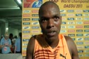 Jacob Araptany of Uganda 6th place in steeplechase final at Daegu 2011 World Track Championships