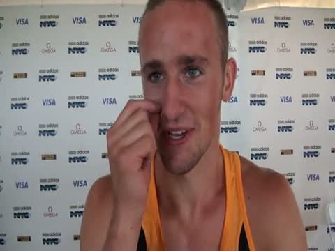 Jacob Burcham after 407 PR in Dream Mile at adidas Grand Prix 2011