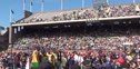 Jamaica on the awards stand after 2010 USA vs the World 4x100