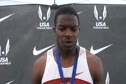 Jeshua Anderson US 400H champion at the USATF Outdoor Championships 2001