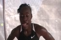 Jessica Beard A&M after winning the 400 2010 NCAA West Preliminaries