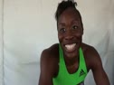 Jessica Beard with new sponsor after 400 semis at USATF Outdoor Championships 2011