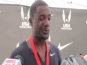 Justin Gatlin after making first US team since 2005 at USATF Outdoor Championships 2011