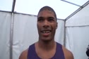Justin Gaymon after 400H at 2010 London Diamond League