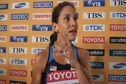 Kara Goucher after 13th place finish in 3229 at Daegu 2011 World Champs