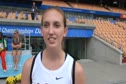 Katie Landry of USATF the women's gold medalist of the Media 800