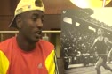 Kirubel Erassa talks with Jim Ryun before 2010 Dream Mile