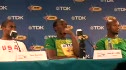Last Question for in 100 meter press conference