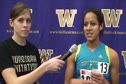 Lauren Bonds after mile at 2011 Flotrack Husky Classic