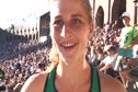 Lauren Fleshman after pacing 5k at 2010 Stockholm Diamond League