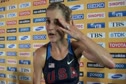 Lauren Fleshman in good spirits after first 5k final at Daegu 2011 World Track Championships