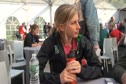 Lauren Fleshman talks about current knee injury and finishing before marathon debut at NYC Marathon 2011