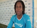 Lauryn Williams after 100 meters at adidas Grand Prix 2011